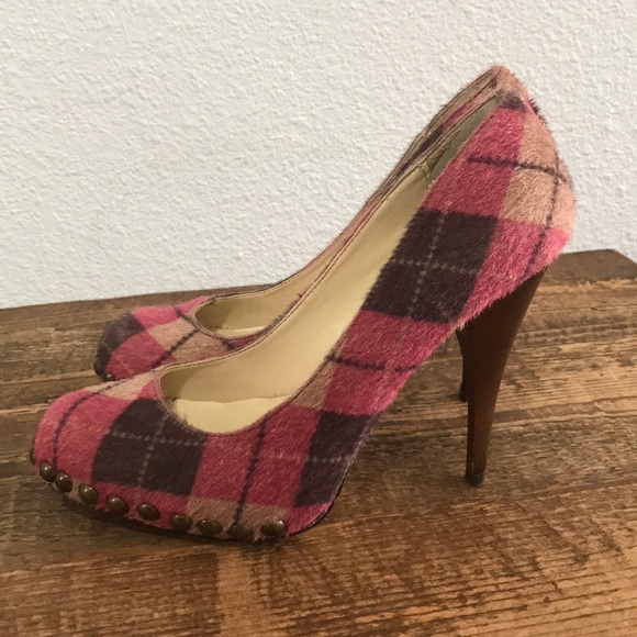 Bakers Shoes - Bakers Plaid Heels